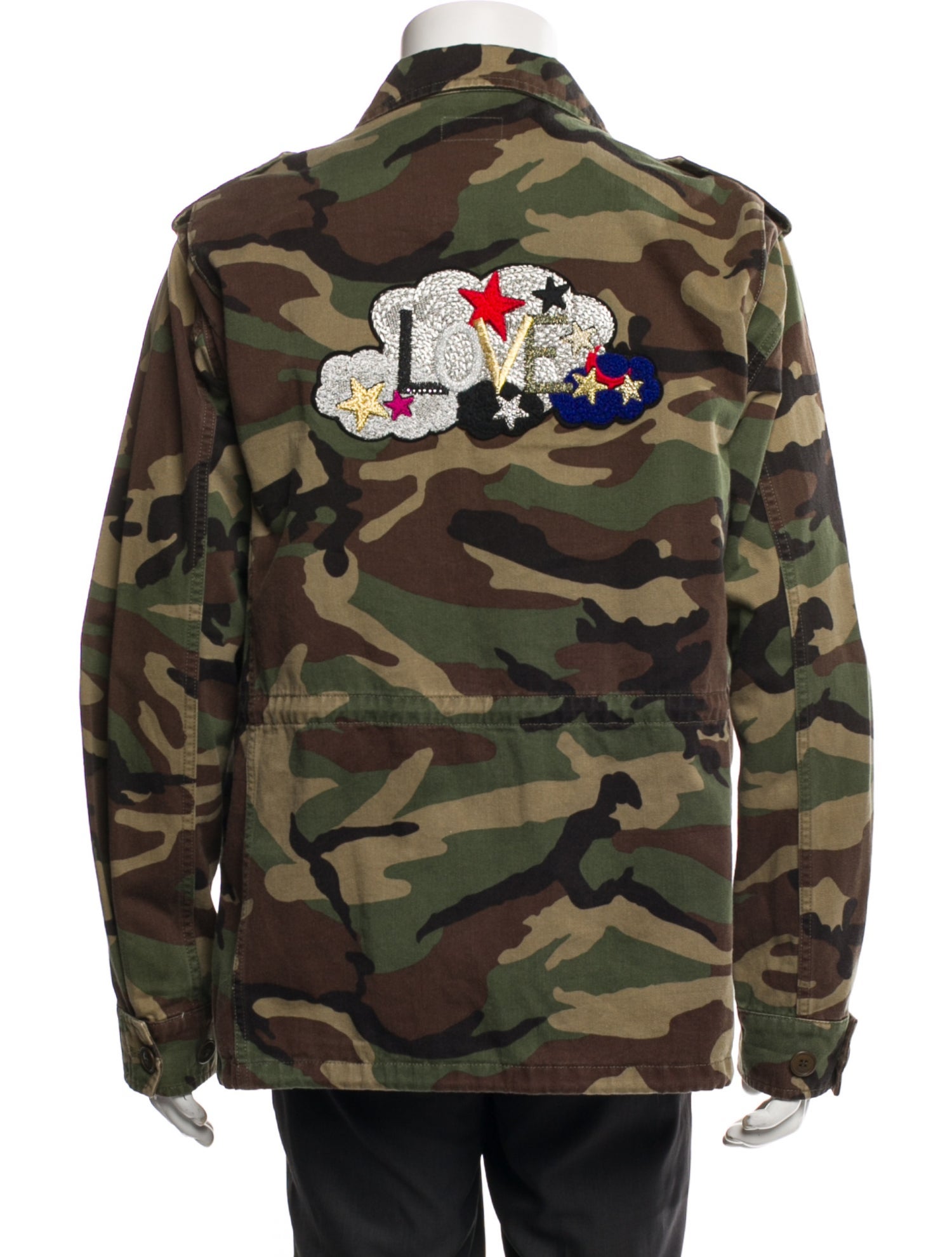 Saint Laurent 2016 Printed Utility Jacket